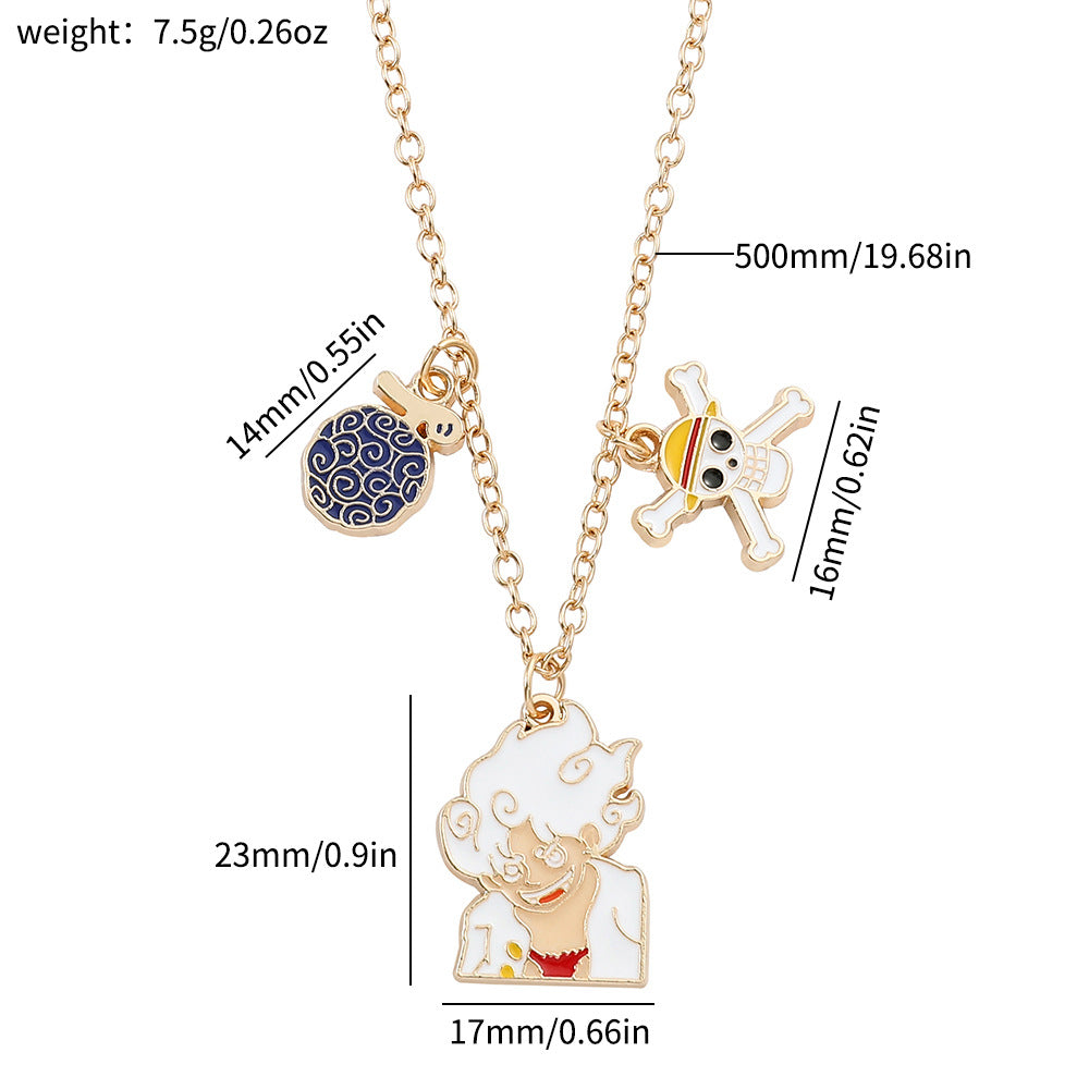 Cartoon One Piece Anime Super Burning Necklaces