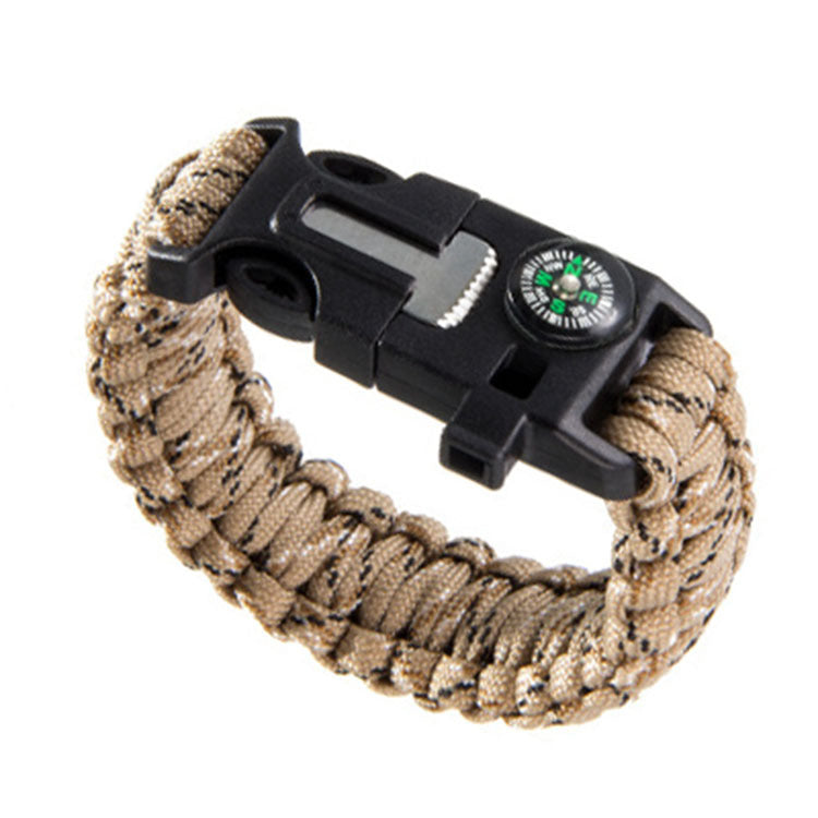 Outdoor Survival Mountaineering Parachute Cord Whistle Bracelets