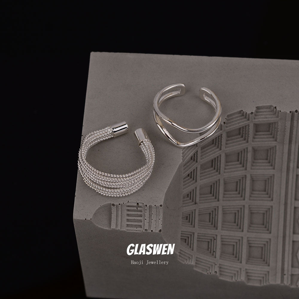 Simple Adjustable Exquisite Open Female Niche Design Rings