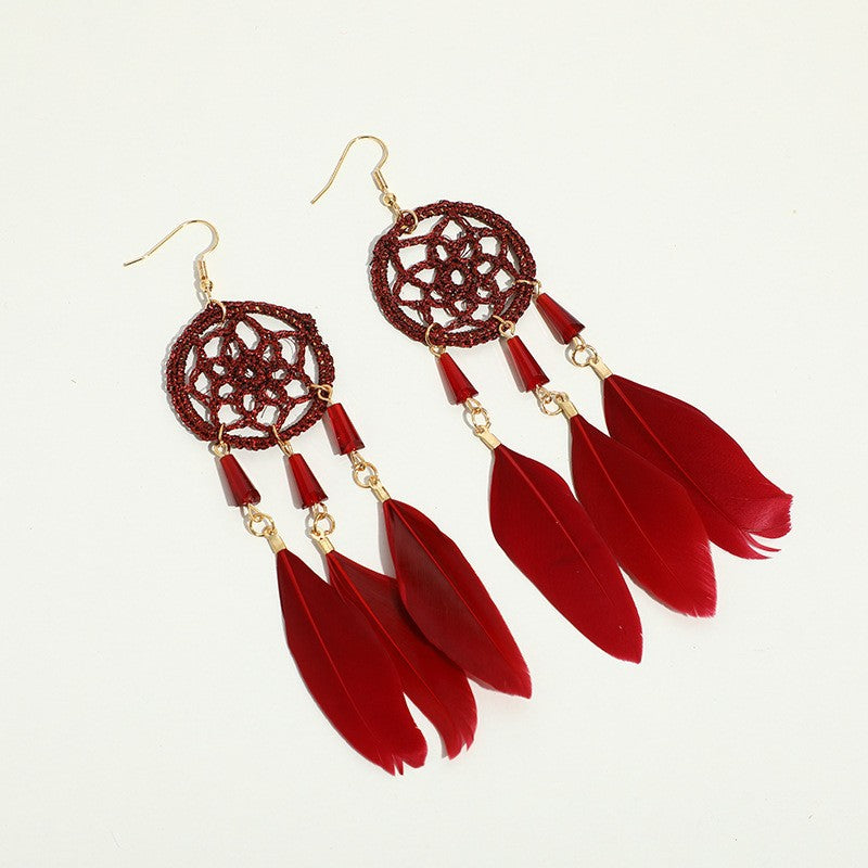 Your Long Copper Chain Retro Elegant Eardrops Earrings