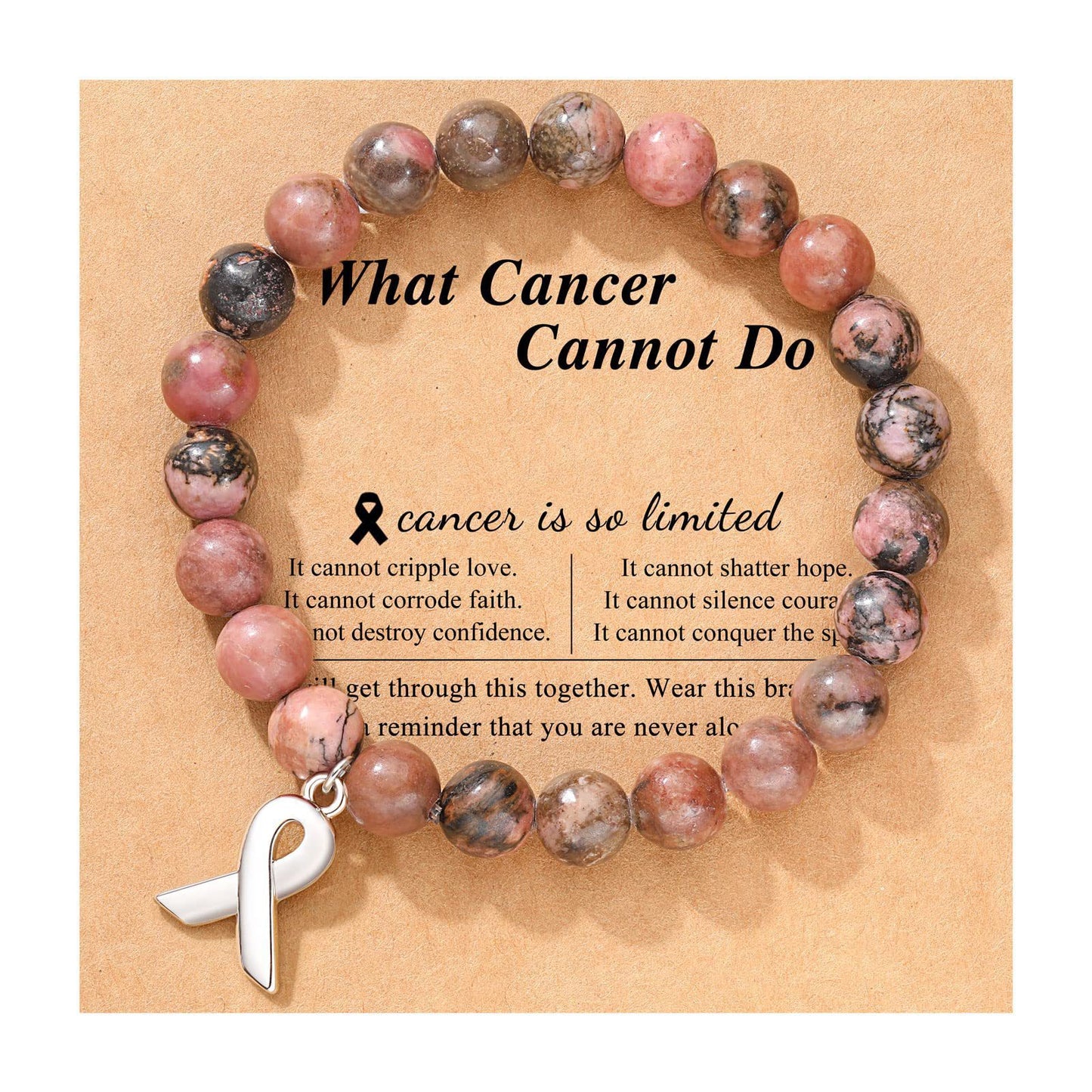 Pink Crystal Bow Ribbon Holiday Gift Bracelets