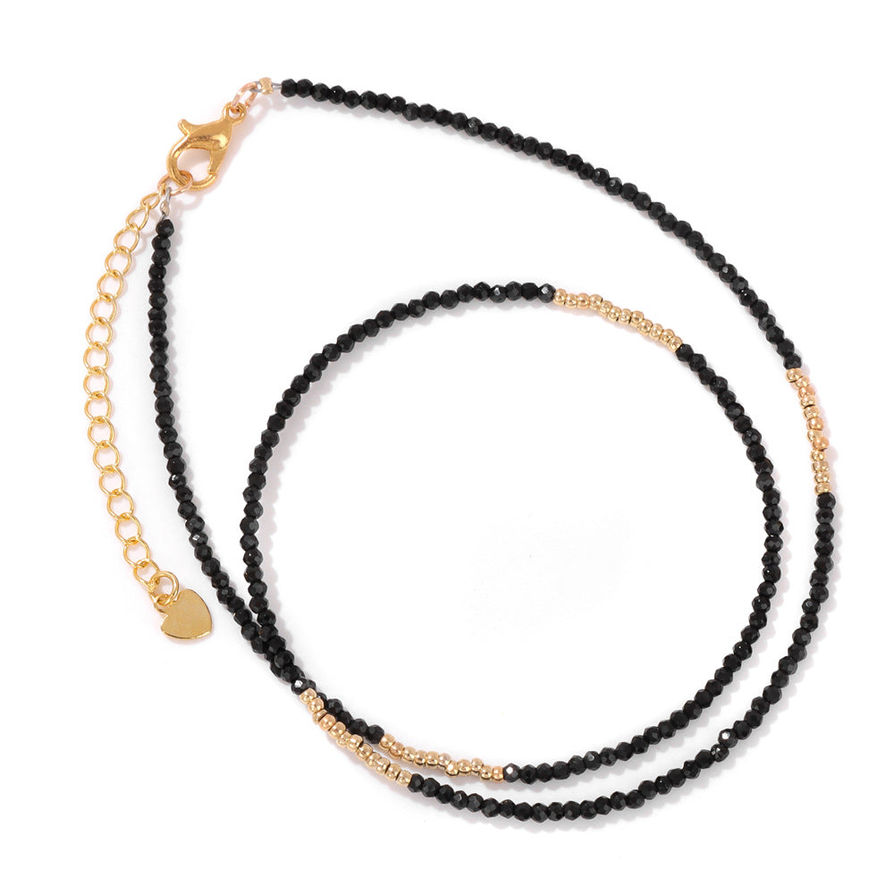 Stone Beading Clavicle Chain Female Niche Necklaces