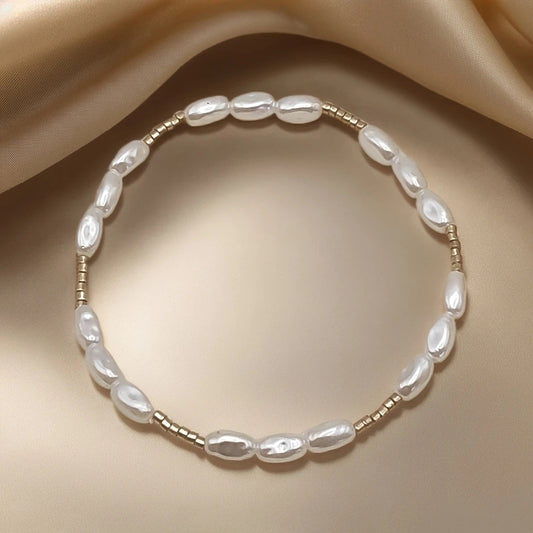 Bohemian Style String Beads Bead White Bracelet