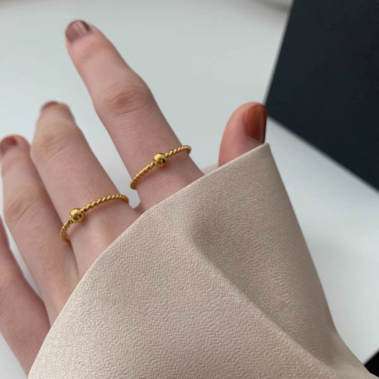 Light Luxury Grain Of Rice Female Rings