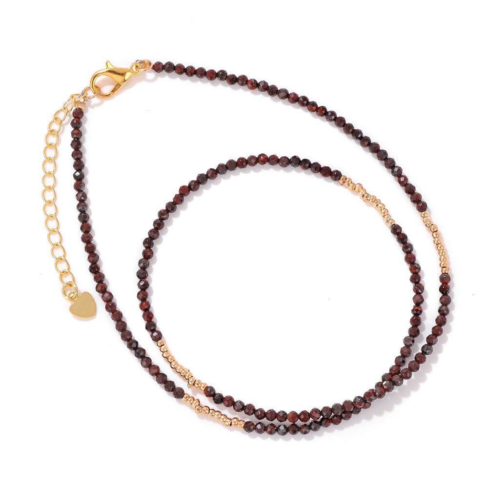 Stone Beading Clavicle Chain Female Niche Necklaces