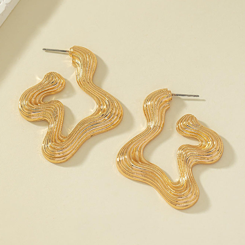 Style Exaggerated Female Temperament Auricular Needle Earrings