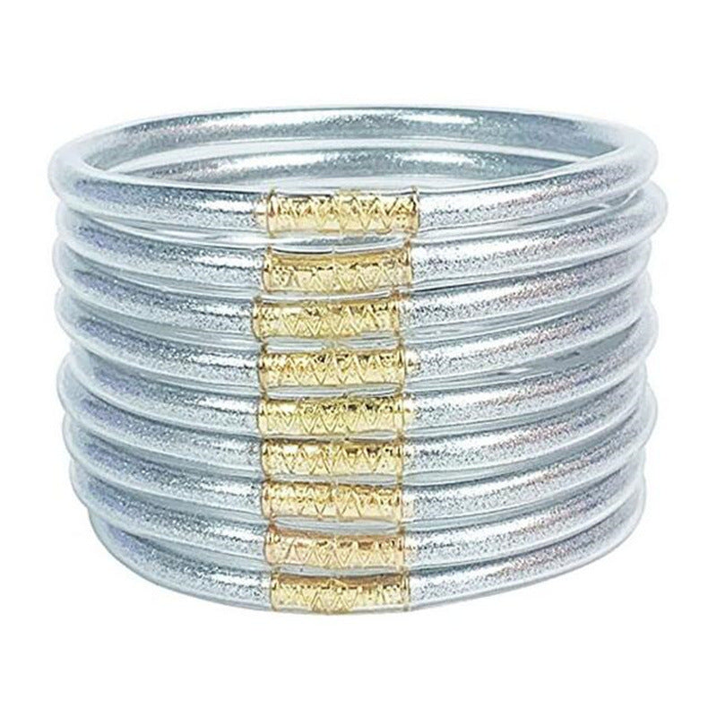 Women's Powder Combination Of Three Shiny Candy Color Bracelet