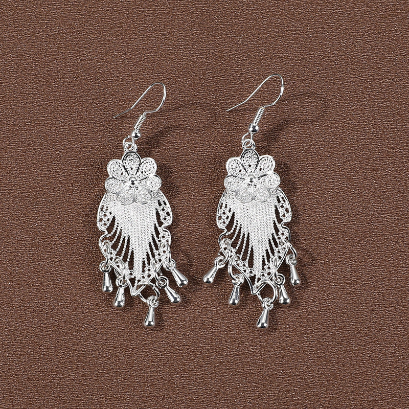 Sier Family Minority Ethnic Style Tourist Attractions Earrings