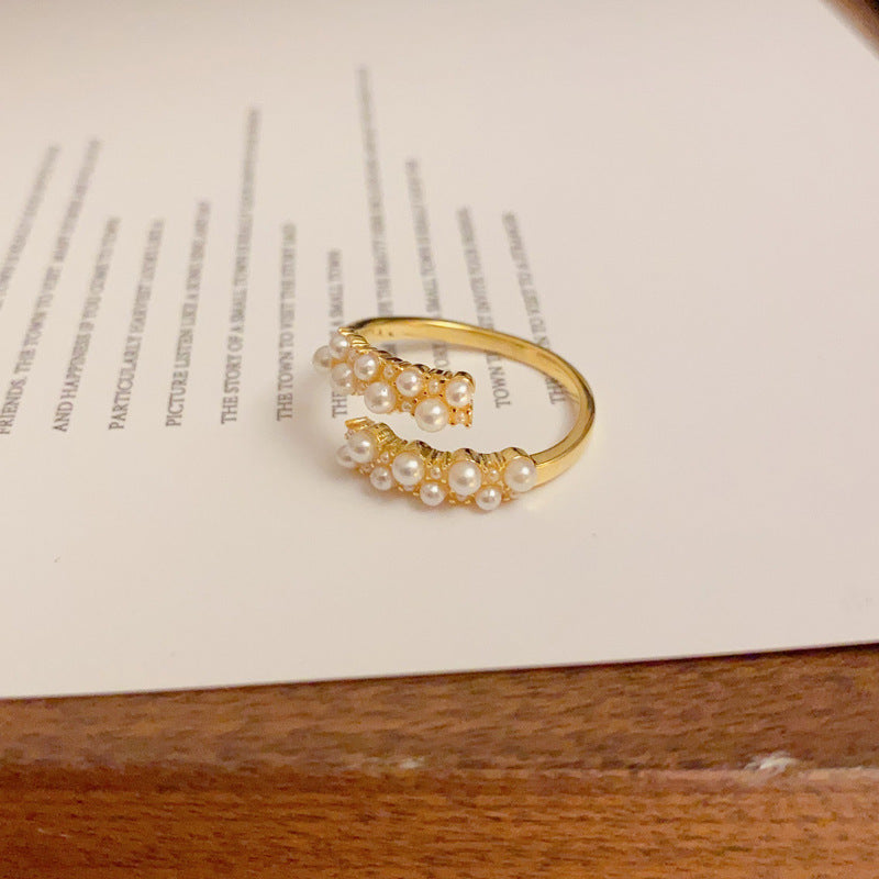 High-grade Open Female Trendy Cold Simple Rings