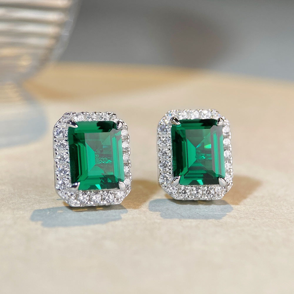 Women's High Carbon Diamond Full Live Earrings