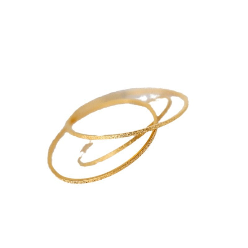 Glittering Joint Stacked Simple Commute Wear Rings