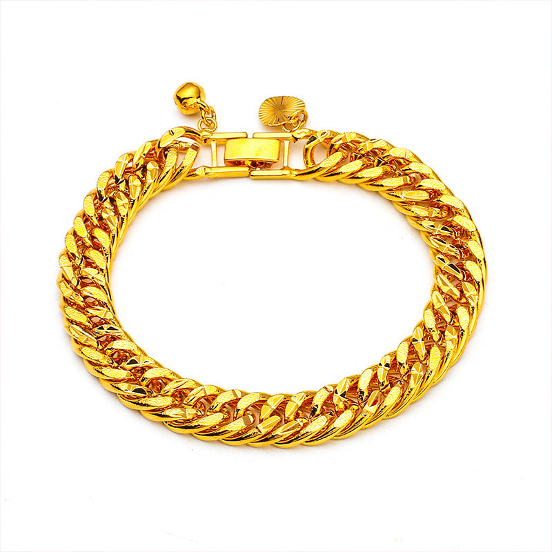 Gold Boss Horsewhip Bell Ornament Love Bracelets