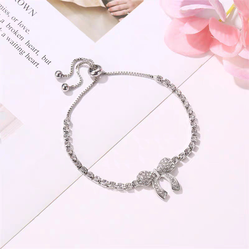 Women's Bow Light Luxury Pull Adjustable Fashion Bracelets