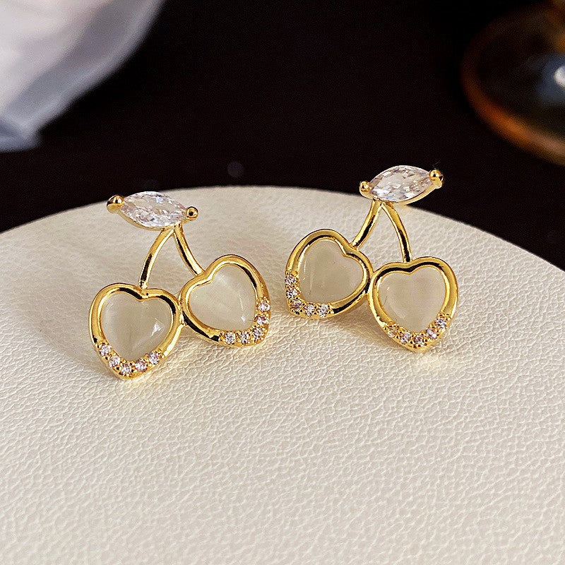 Lux Fashion Micro Inlaid Zircon Butterfly Long Earrings