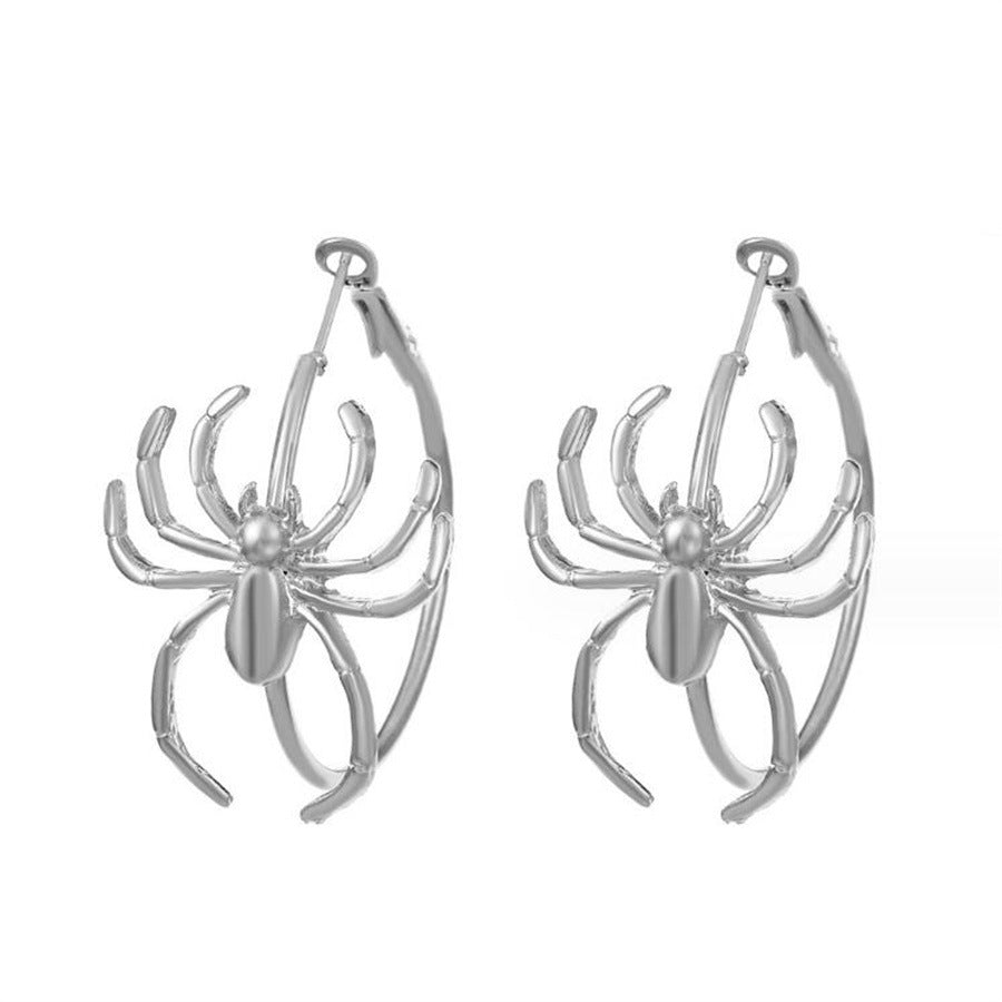 Ethnic Spider Ear Halloween Gothic Dark Earrings