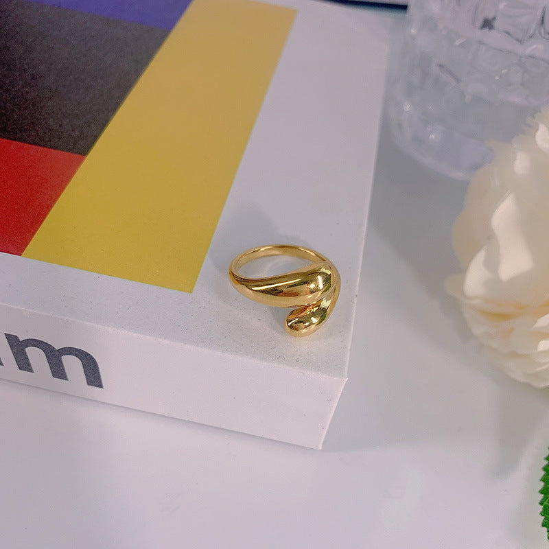 Titanium Steel Design Cold Style Stainless Female Temperament Rings