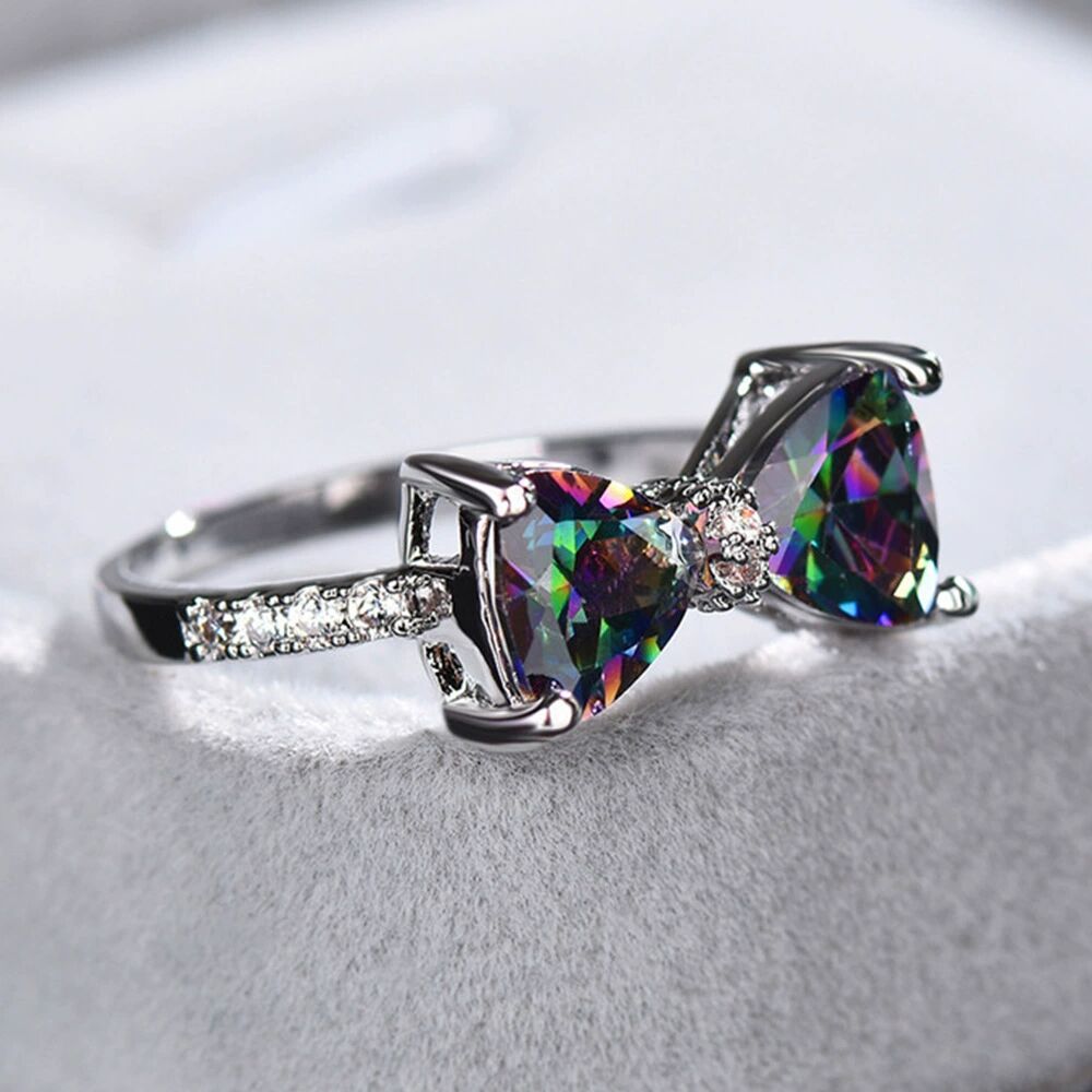 Women's Gems Series Premium Luxury Bow Zircon Rings