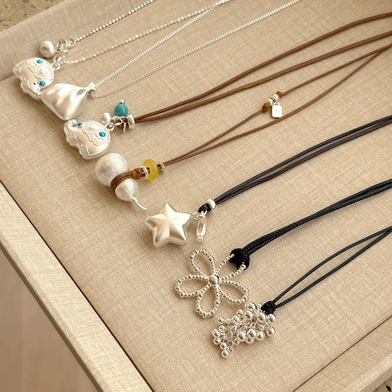 Collection Entire Sterling Sier Material Long Necklaces