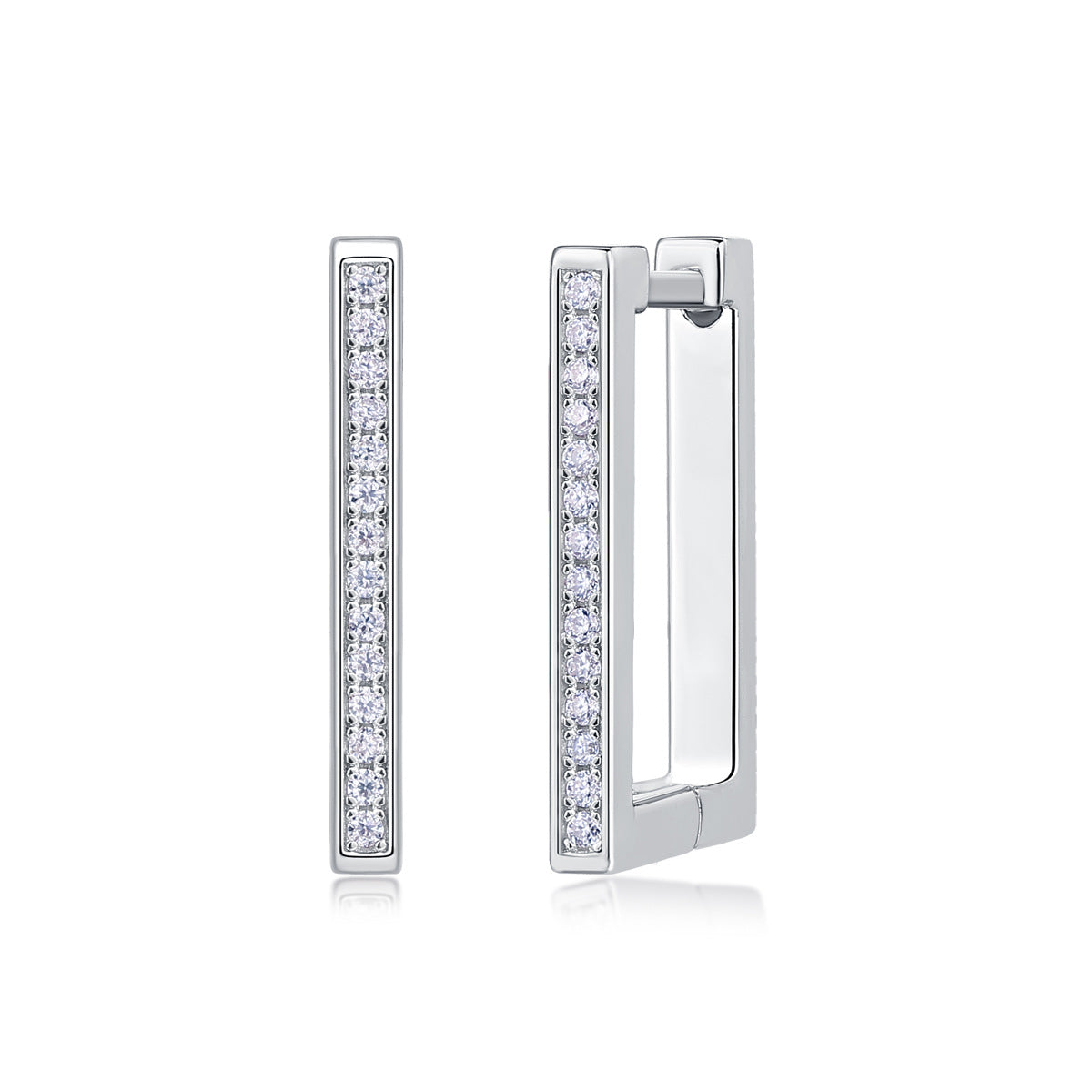 Sier Mood Moissanite Ear Live Broadcast Earrings