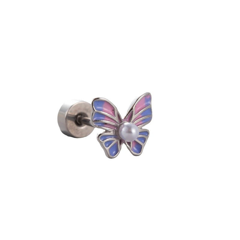 High-grade Titanium Steel Ear Bone Screw Earrings