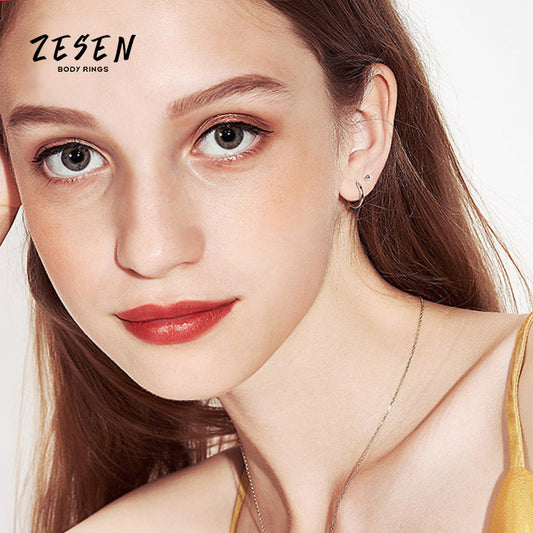 Machine Cast Stainless Steel Titanium Ear Earrings