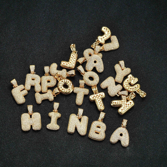 Women's Letter Ornaments English Zircon For Pendants