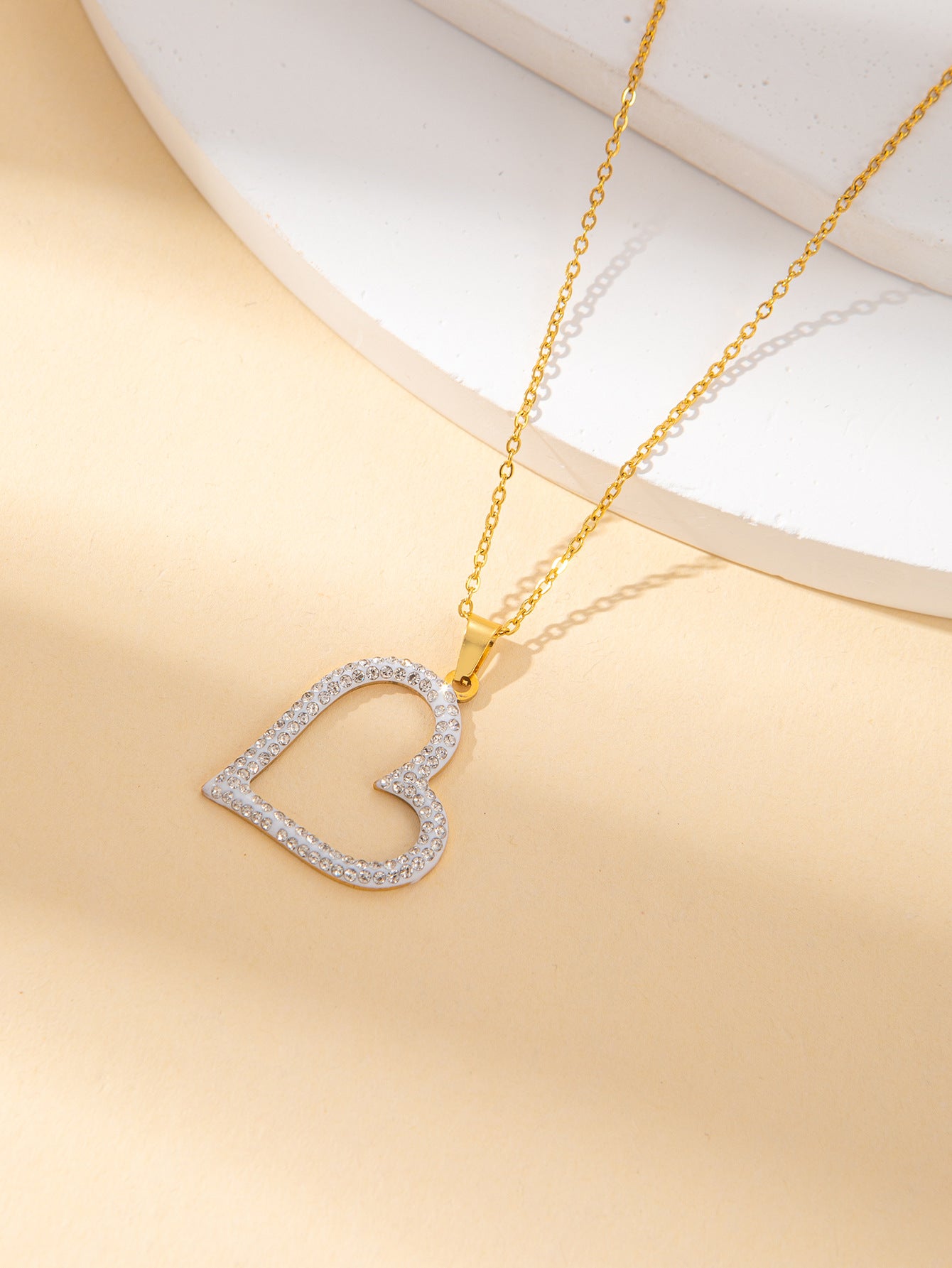 Women's Female With Hearts Zircon Light Luxury Design Earrings