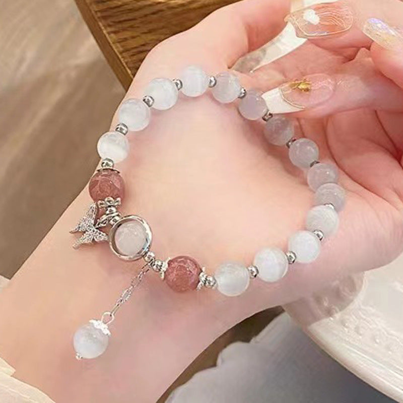 Women's Chinese Style Jade Hare Original Life Bracelets