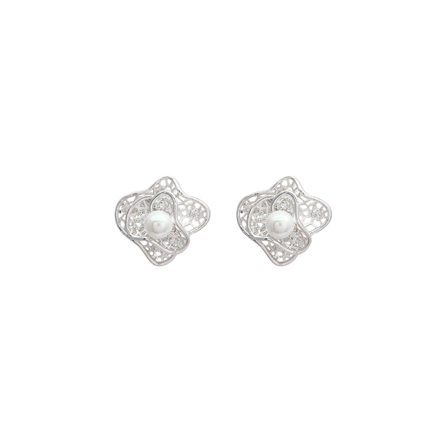 Design High-grade Micro Inlaid Zircon Hollow Classic Ear Clip