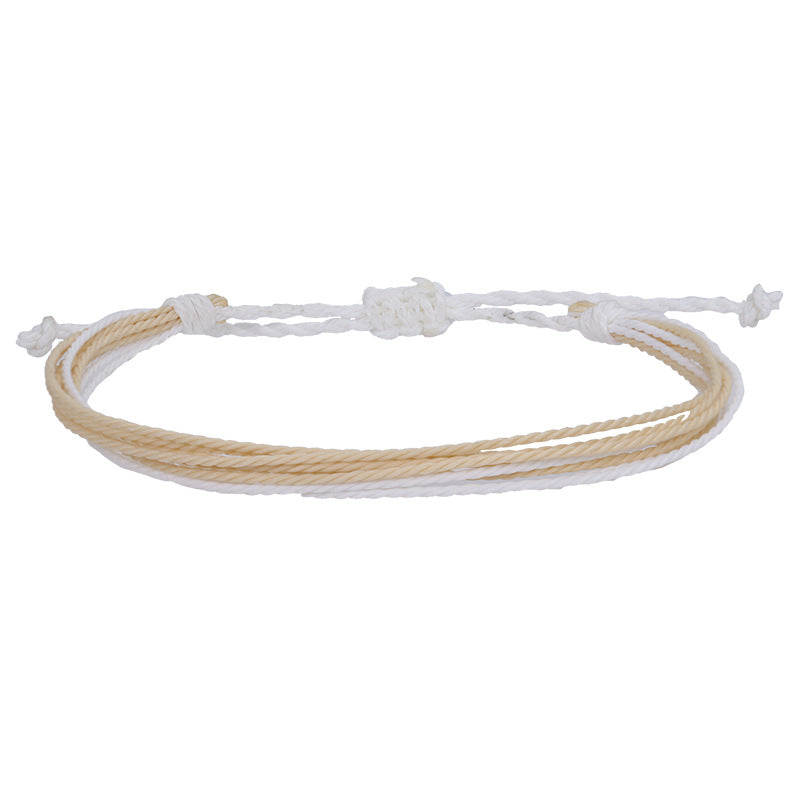 Bohemian Style Waterproof Wax Line Woven Bracelets