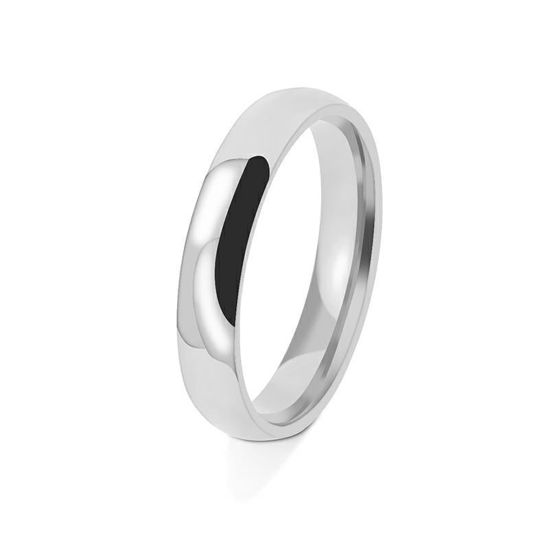 Steel Simple Glossy Stainless Inner Outer Rings