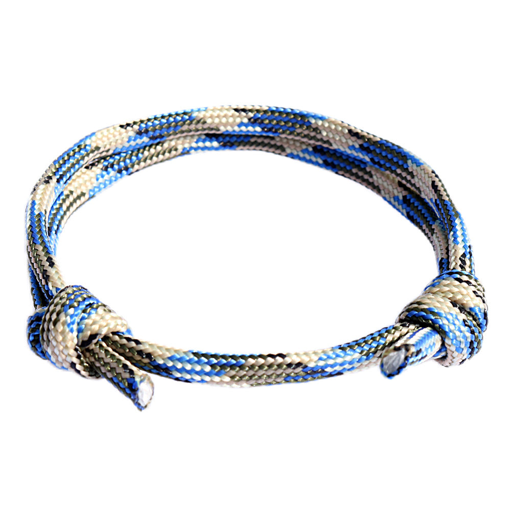 Men's Nautical Nylon Adjustable Handmade Braided Rope Bracelets