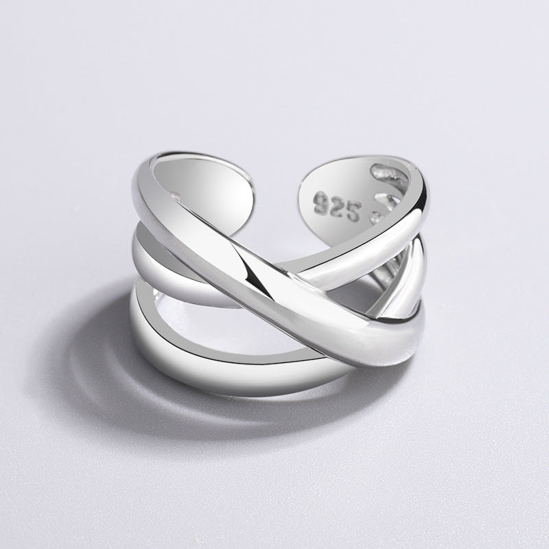 Women's Style Line Woven Cord For Braiding Simple Fashion Trend Rings