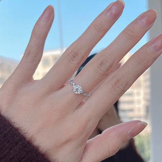 Unique Male Female Niche Sier Plated Rings