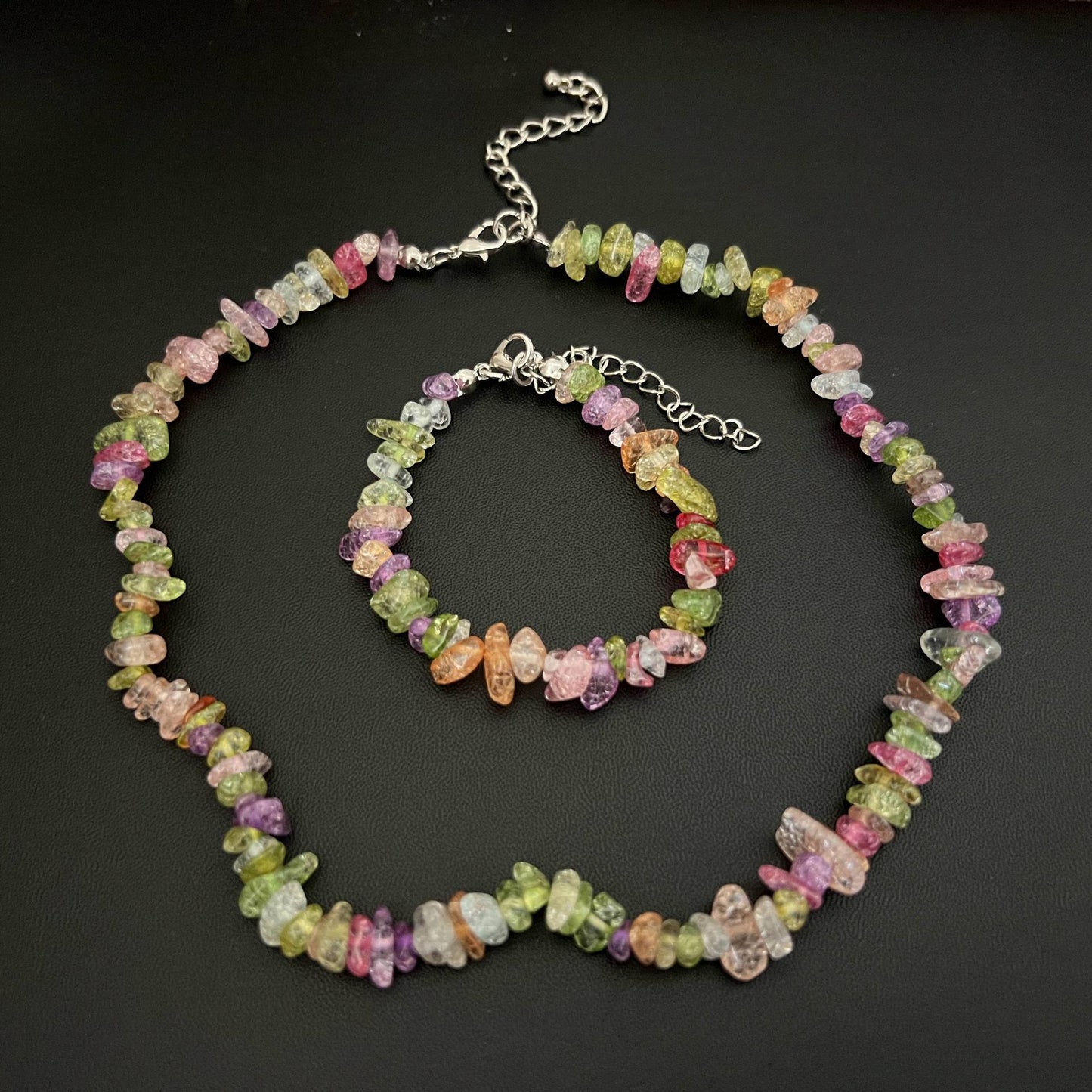 Crystal Irregular Gravel Clavicle Chain Creative Necklaces