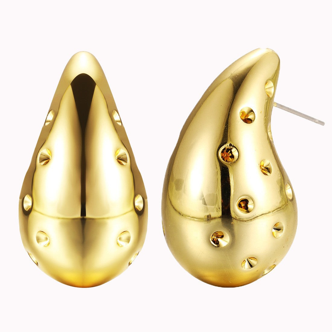 Women's Oversized Water Drop Gold-plated Teardrop Fashion Rings