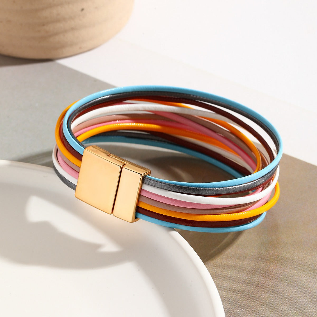 Women's Versatile Bohemian Wristband Leather Fashion Bracelets