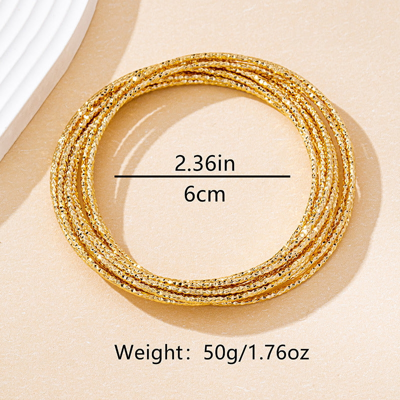 Printed Texture Round Minority Simple Fashion High-grade Bracelet