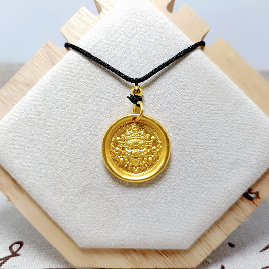 Women's & Men's Alluvial Gold Solid Maitreya Buddha Zodiac Year Pendants