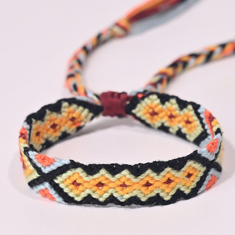 Stepped Into Nepal Ethnic Style Hand-knitted Bracelets