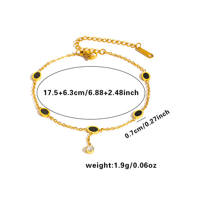 Style Fashionable Exquisite High Sense Geometric Ellipse Tassel Bracelets