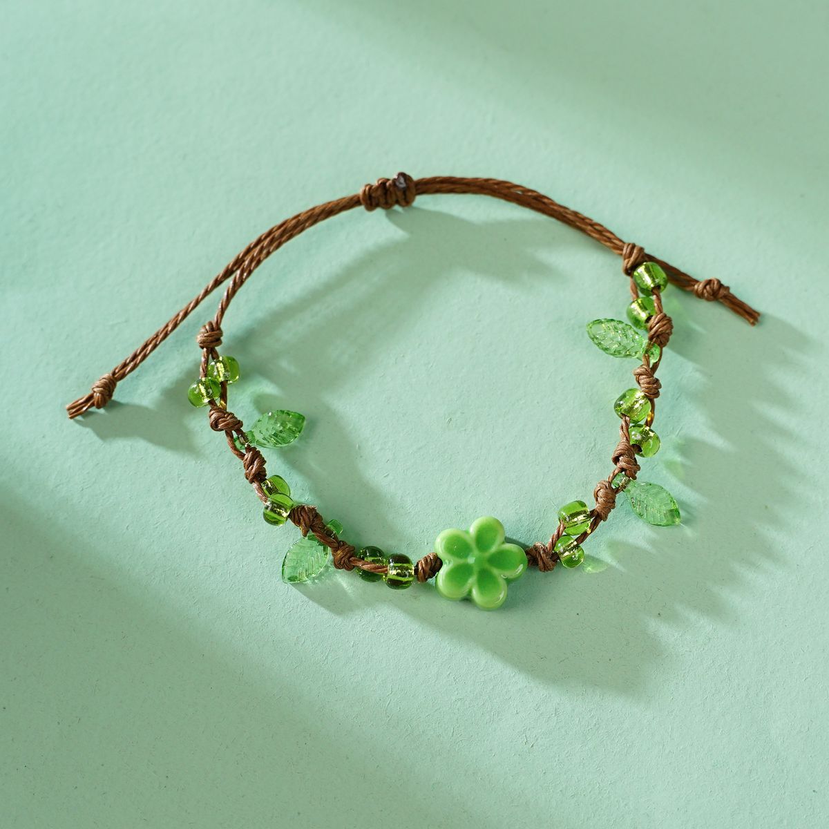 Braided Rope Clover Carrying Strap Artistic Scenic Bracelet