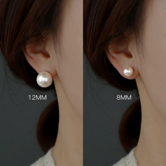 Women's Needle White Pearl High-grade Ear Fashion Accessories Earrings