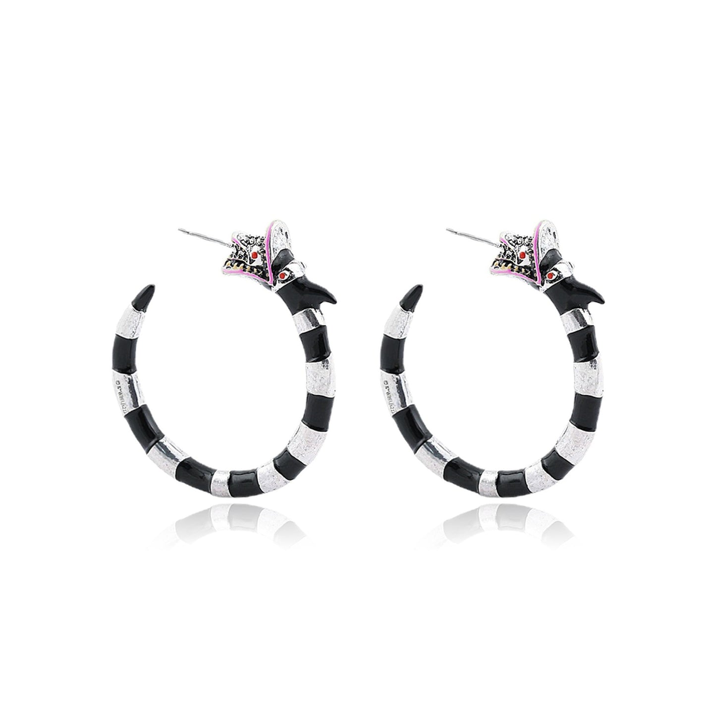 Snake Halloween Fashion Design Beetle Juice Earrings