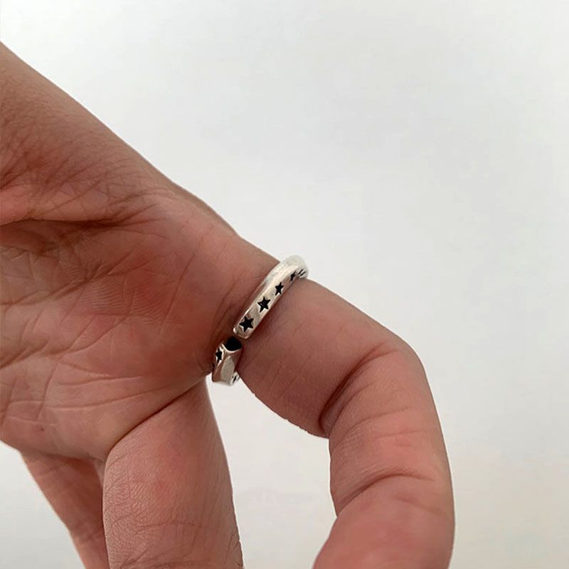 Retro Advanced Distressed Index Finger Open Daily Adjustable Niche Ring