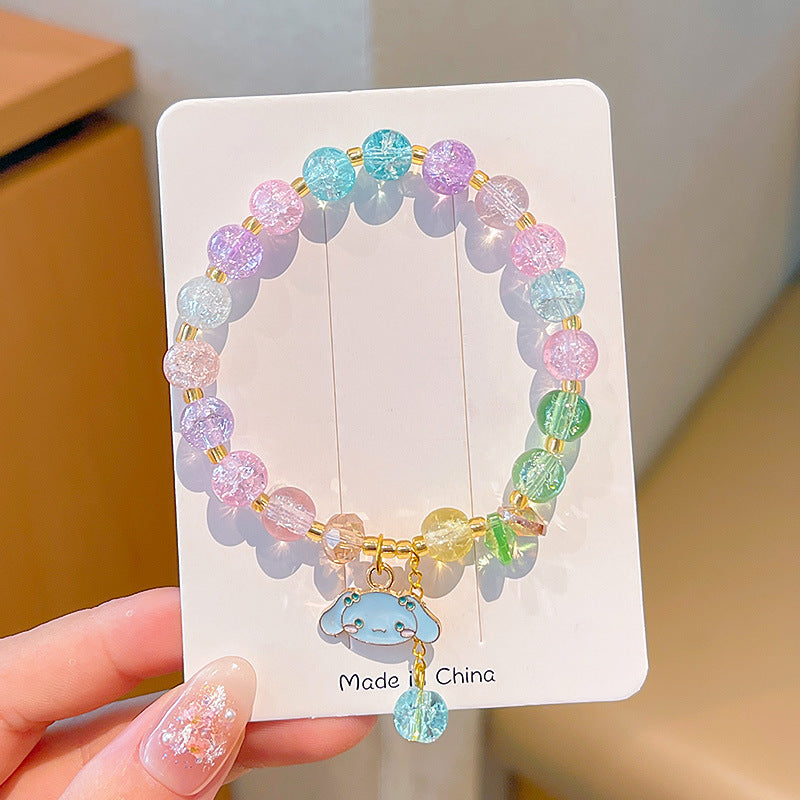 Children's Cartoon Beaded Colored Glaze Beads Jewelry Bracelets