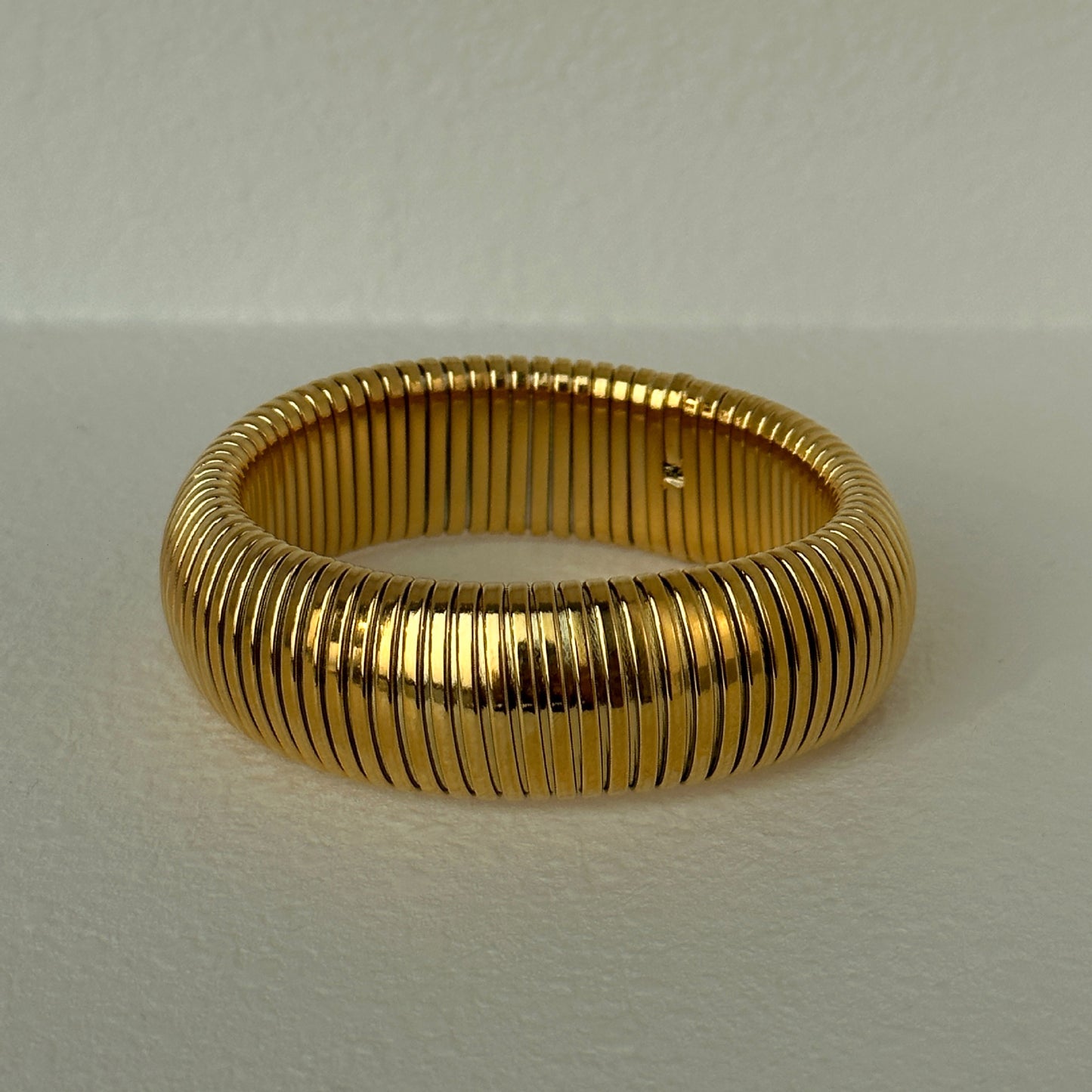 Plated Titanium Steel Vintage Elastic Gypsy Bracelet