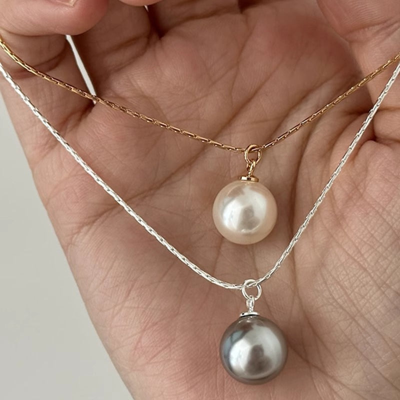 Women's French Fashionable Pearl For Retro High Sense Simple Commute Necklaces