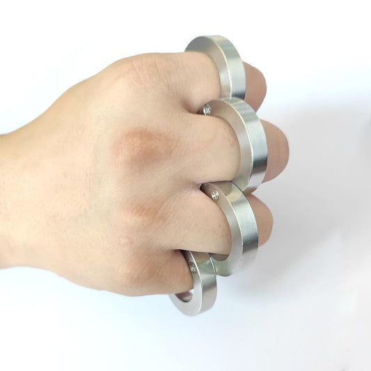 Casual Trendy Comfortable Stainless Steel Folding Rings