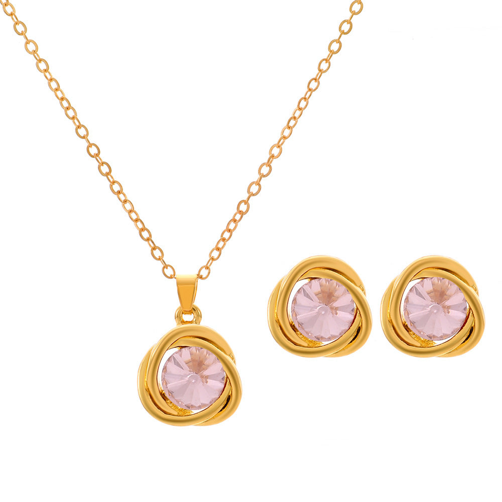 Temperament Water Drop Geometric Ear Personality Jewelry Set